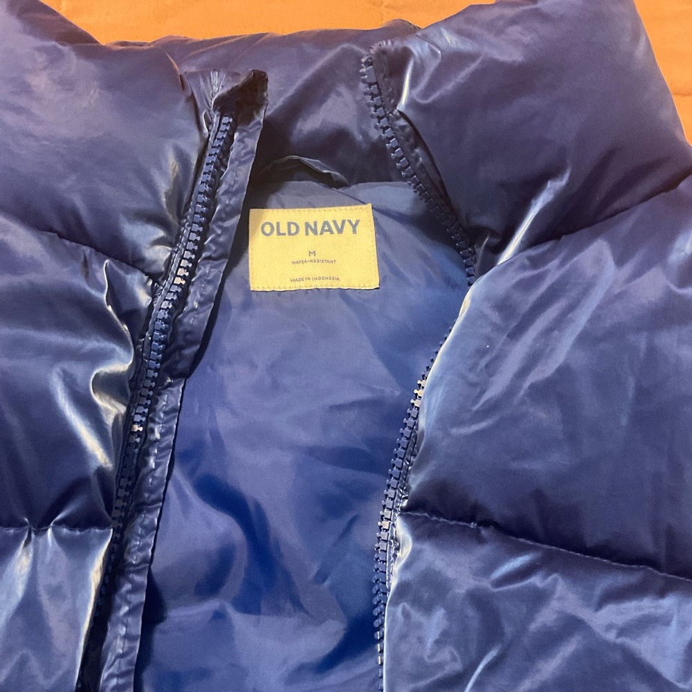 Old Navy Shiny Blue Quilted Vest - Picture 4 of 5